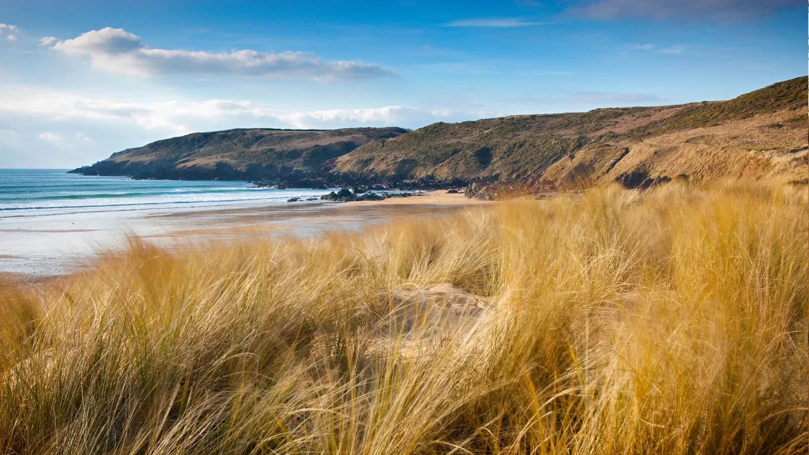 Freshwater west on a sunny day