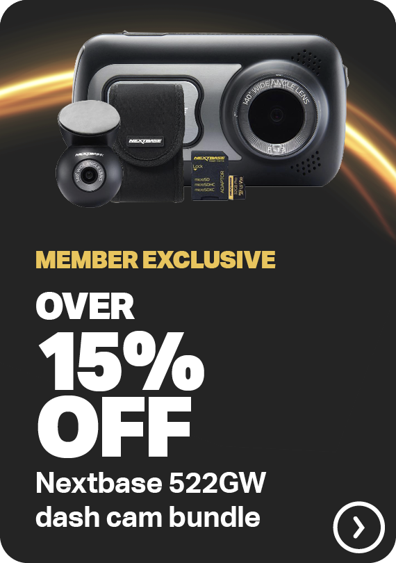 MEMBER EXCLUSIVE - OVER 15% OFF NEXTBASE 522GW DASH CAM BUNDLE