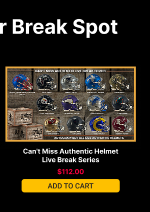 Can't Miss Authentic Helmet Live Break Series