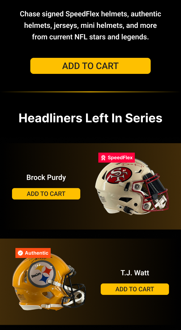 One break. Countless legends.  Featuring signed memorabilia from the biggest names across football, baseball, basketball, hockey, soccer, and entertainment. Every box contains one random autographed item.