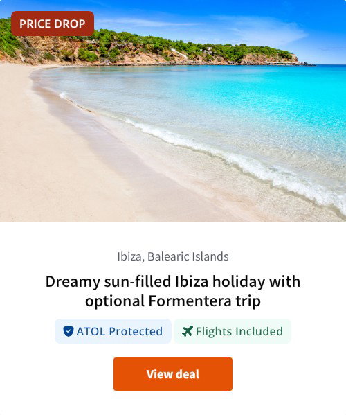 Dreamy sun-filled Ibiza holiday with optional Formentera trip