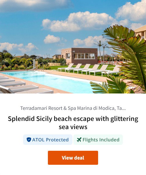 Splendid Sicily beach escape with glittering sea views