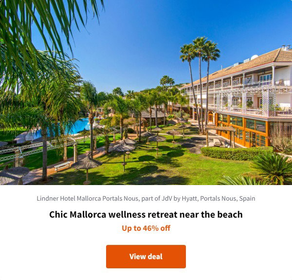 Chic Mallorca wellness retreat near the beach