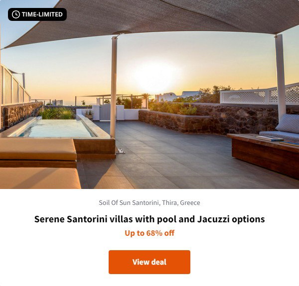 Serene Santorini villas with pool and Jacuzzi options