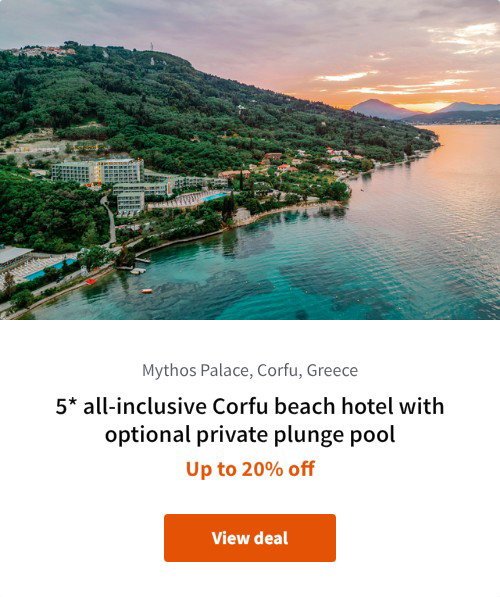 5* all-inclusive Corfu beach hotel with optional private plunge pool