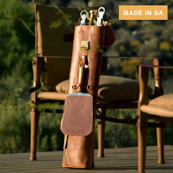 Donkey Long Tong Jack Sack Leather Carry Bag Braai Set