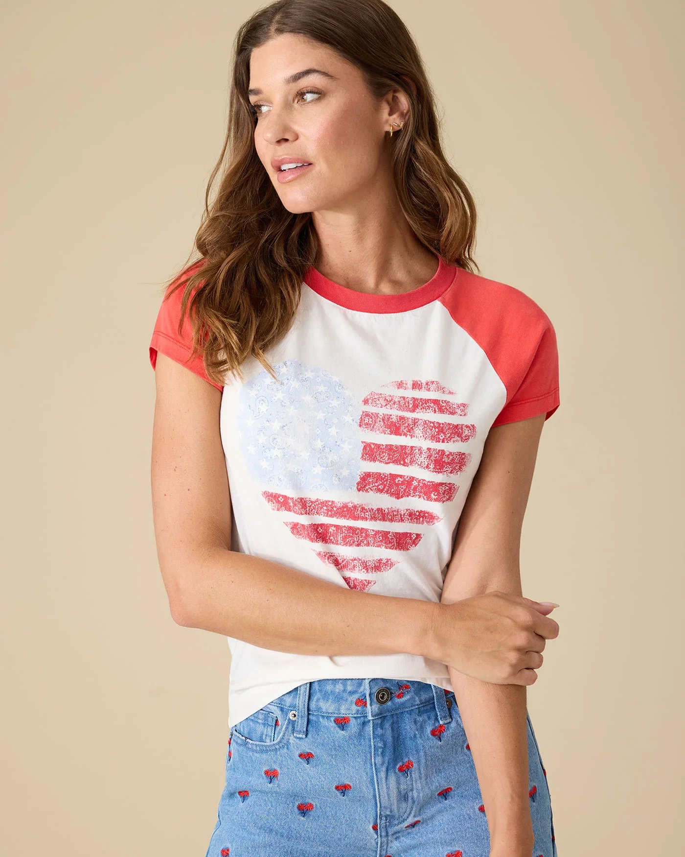 Image of A250 FLAG RAGLAN TEE