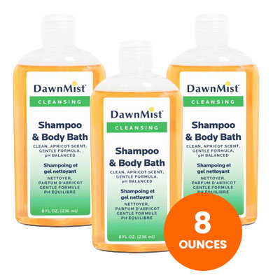 DawnMist Shampoo & Body Bath - 8 oz, Apricot Scent