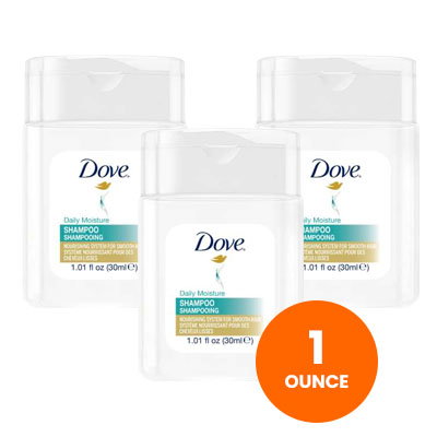 Dove Daily Moisture Shampoo - 1.01 oz