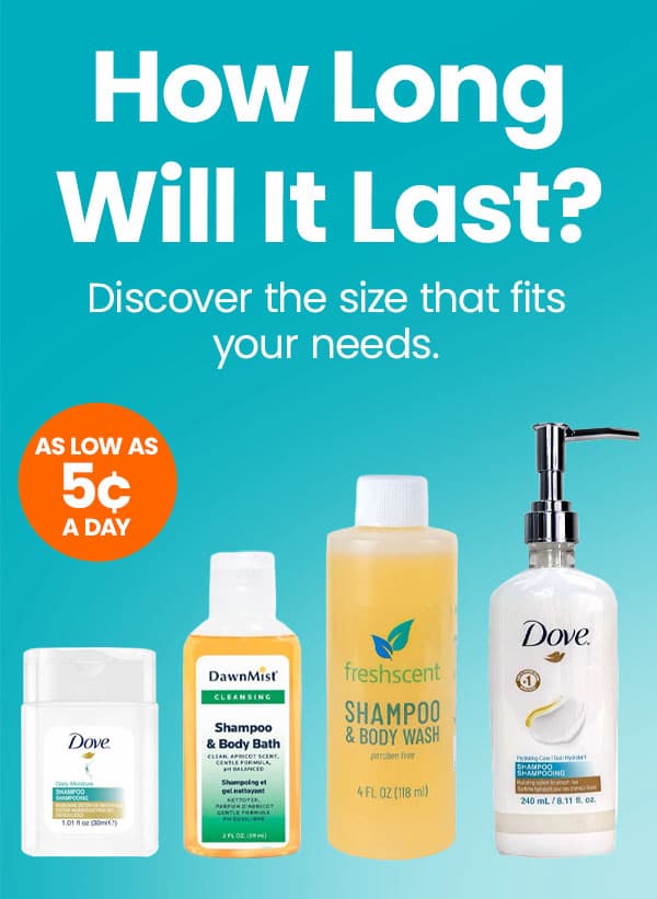 How long will it last? Shop shampoo.
