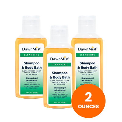 DawnMist Shampoo & Body Bath - 2 oz, Apricot Scent