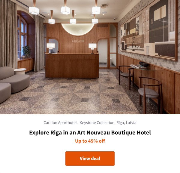 Explore Riga in an Art Nouveau Boutique Hotel