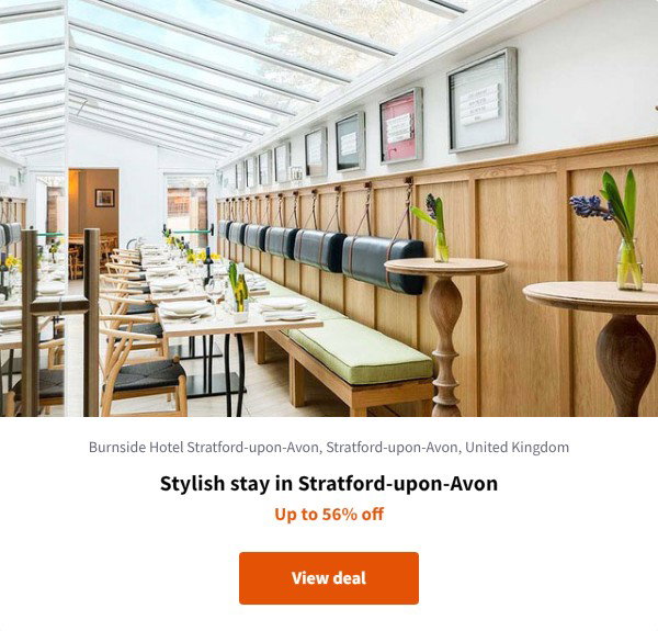 Stylish stay in Stratford-upon-Avon