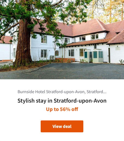 Stylish stay in Stratford-upon-Avon