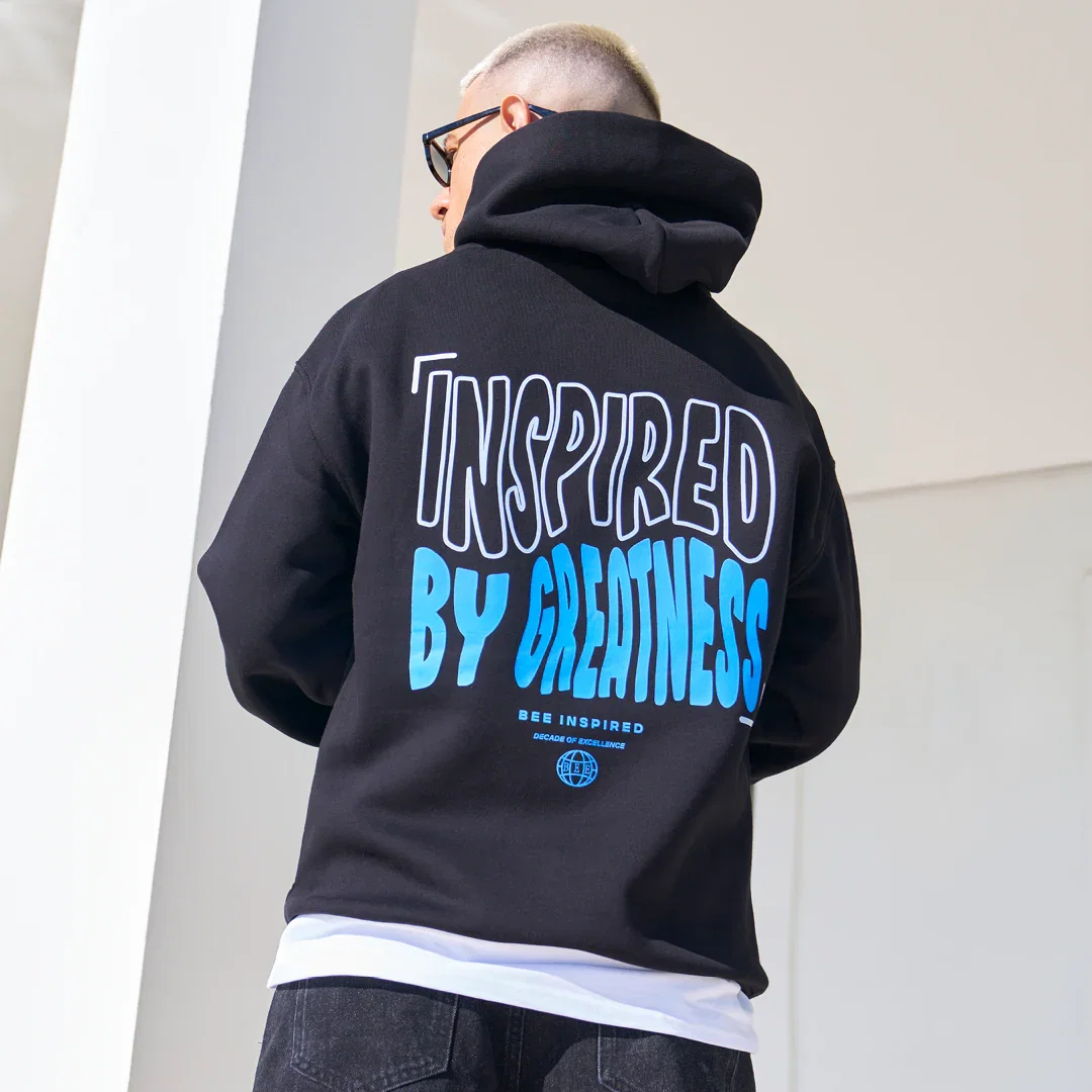 Image of Aguirre Hoodie - Black/Blue