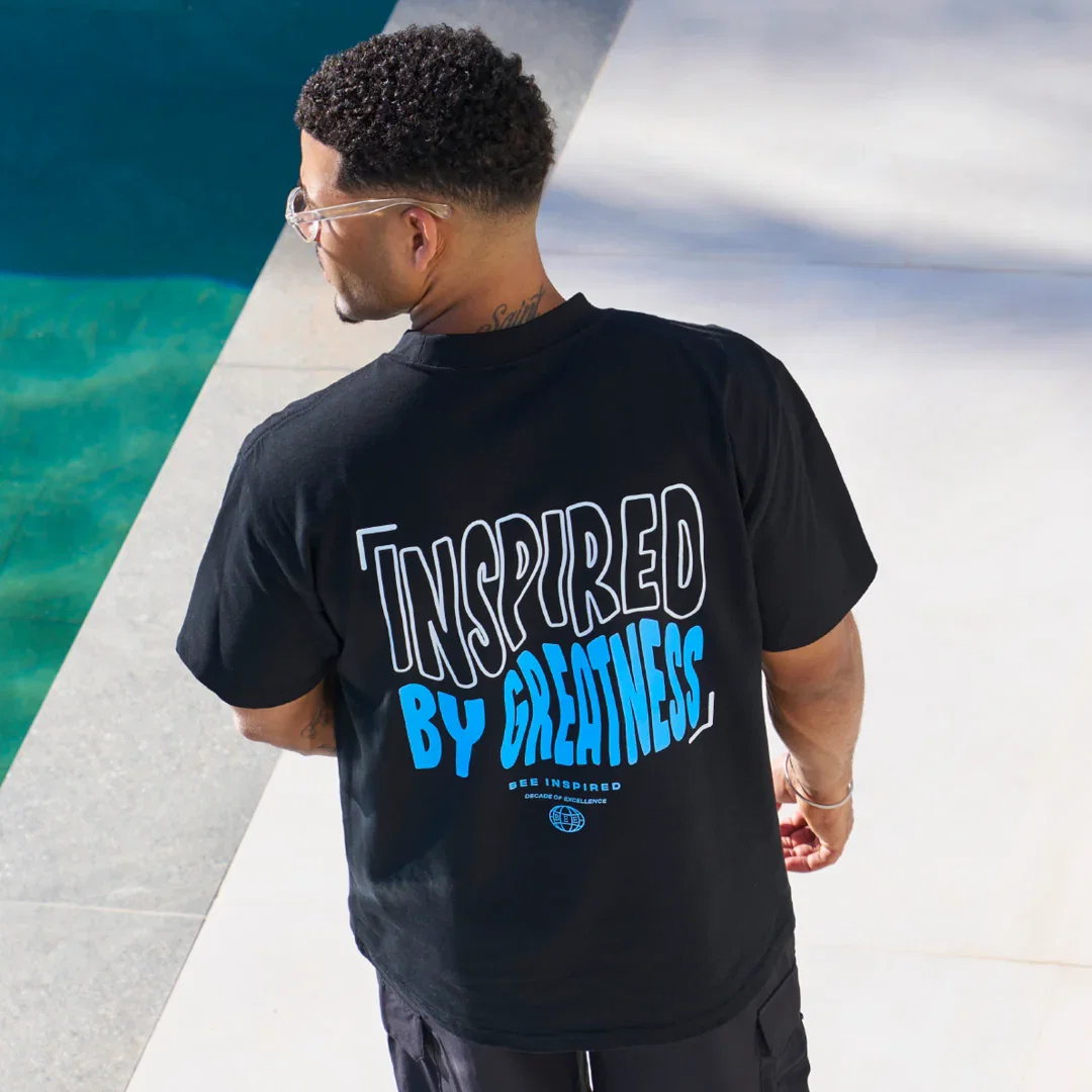 Image of Aguirre T-Shirt - Black/Blue