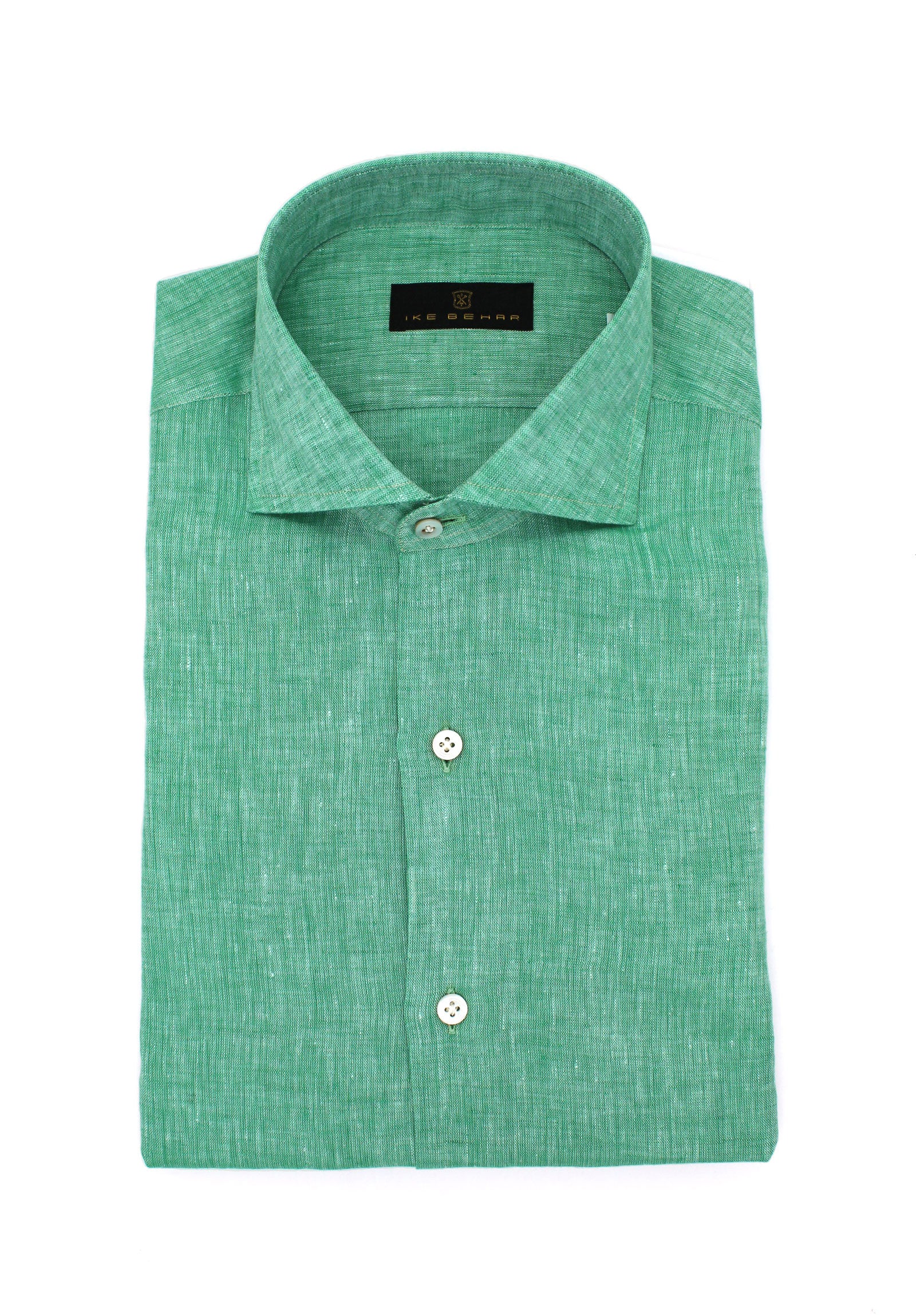 Image of Sage Hand Finished Italian Linen Shirt