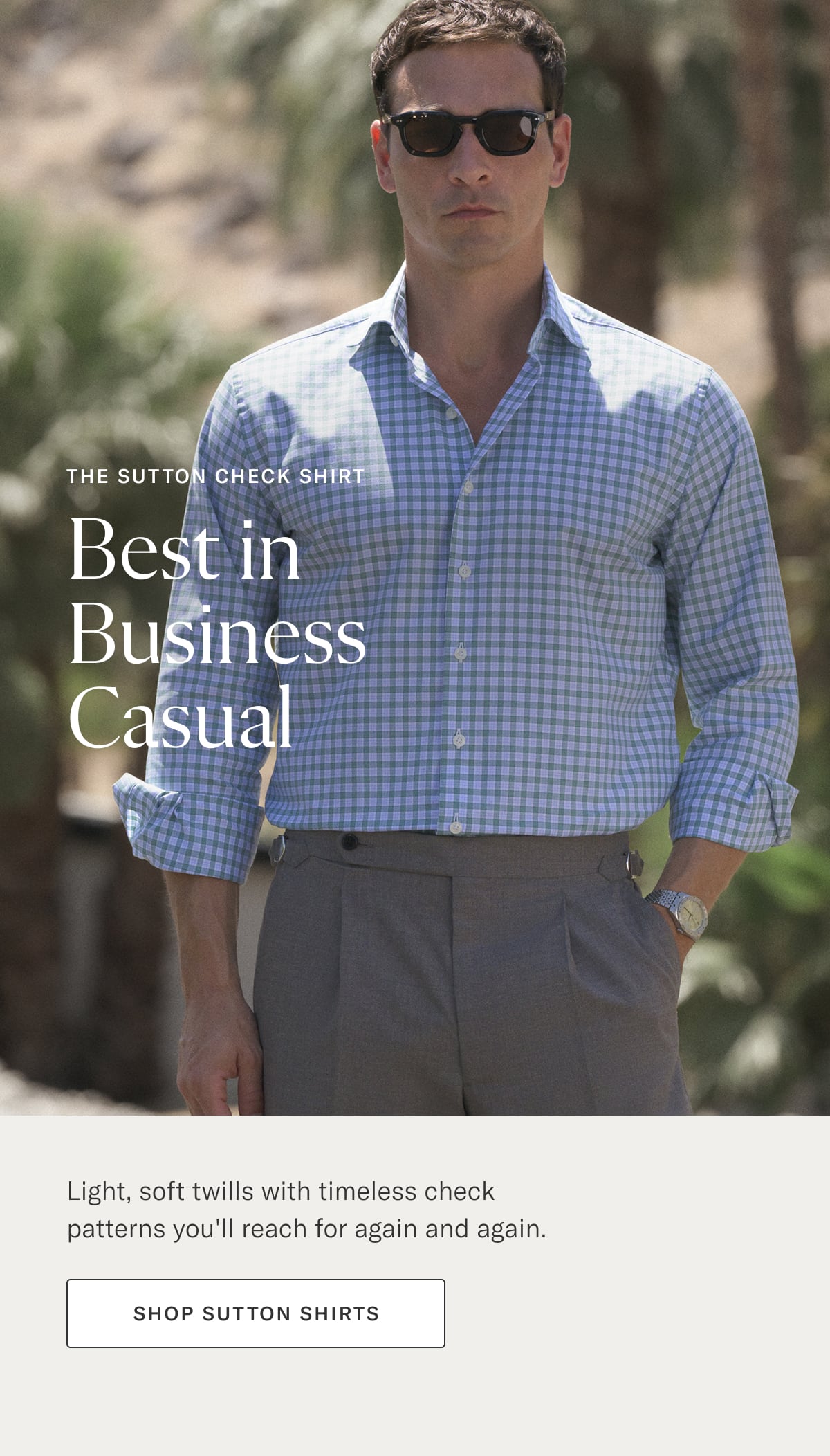 The Sutton Check Shirt: Best in Business Casual