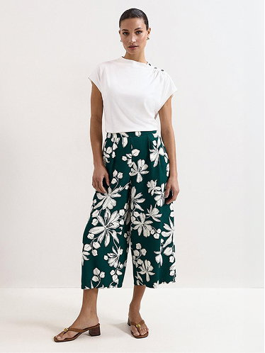 Josie Green Printed Crop Trousers