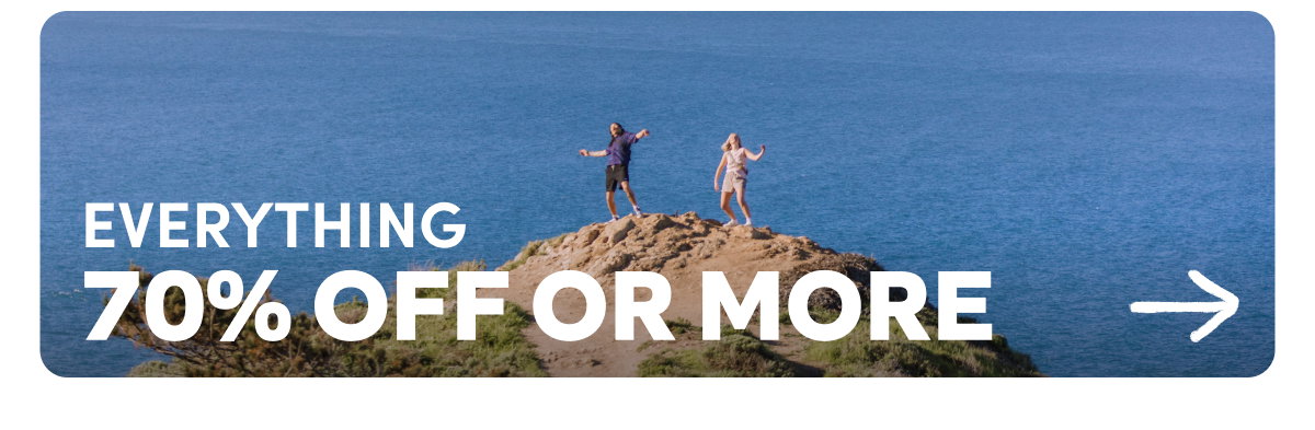 Everything 70% Off Or More!