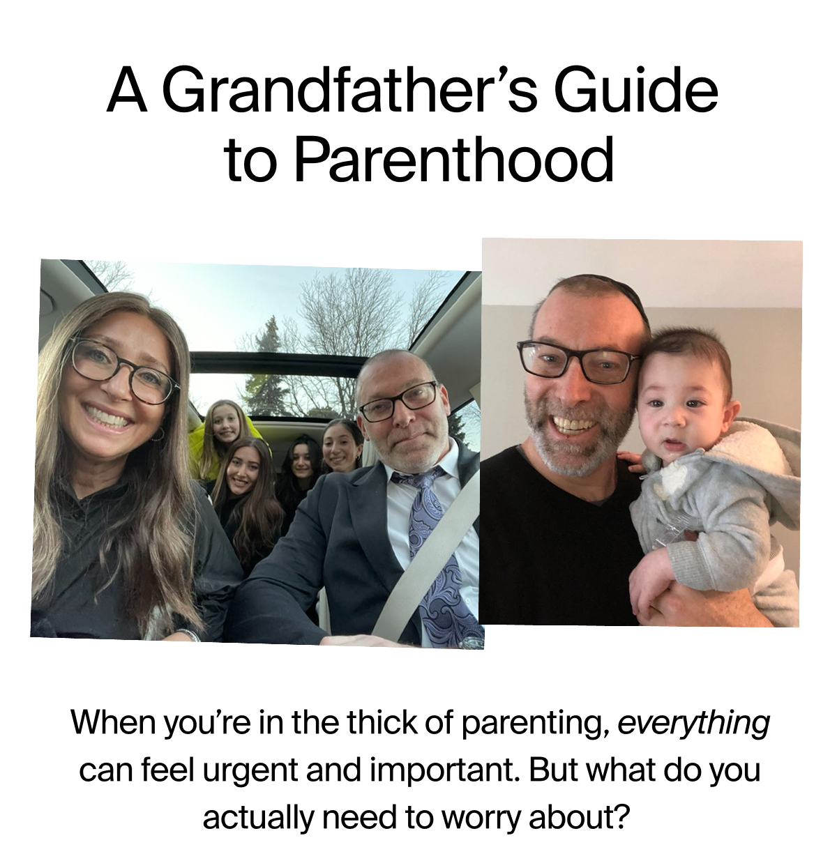 A Grandfather's Guide to Parenthood