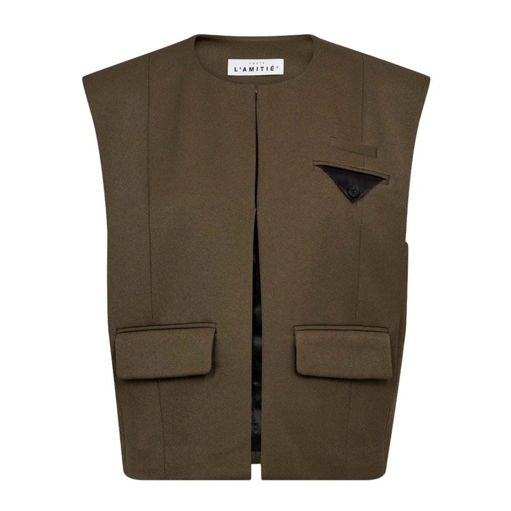 Image of Premiere Box Waistcoat - Army