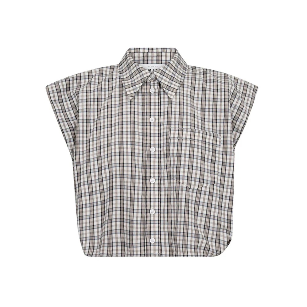 Image of Dinnie NS Check Shirt - Off White/Beige