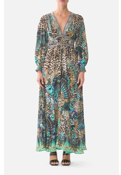 BUTTON DRESS WITH SHAPED WAISTBAND | FLAMENCO EUPHORIA