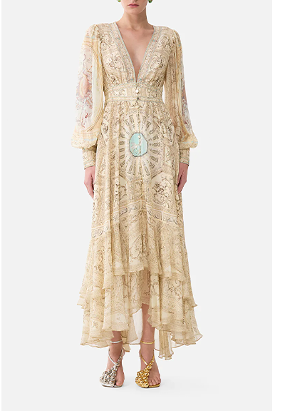 LONG BUTTON FRONT DRESS | A BELOVED BOUDOIR