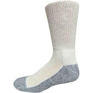 2-Pk Half Cushion Work Crew Socks in white.