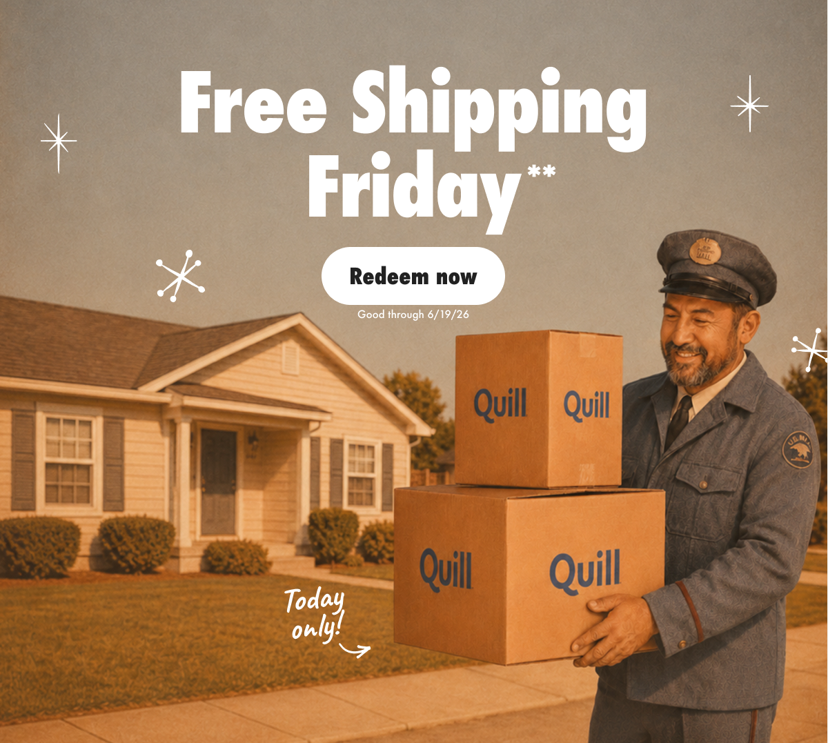 Free Shipping Friday** (Today only! Good through 6/19/26) - Redeem now