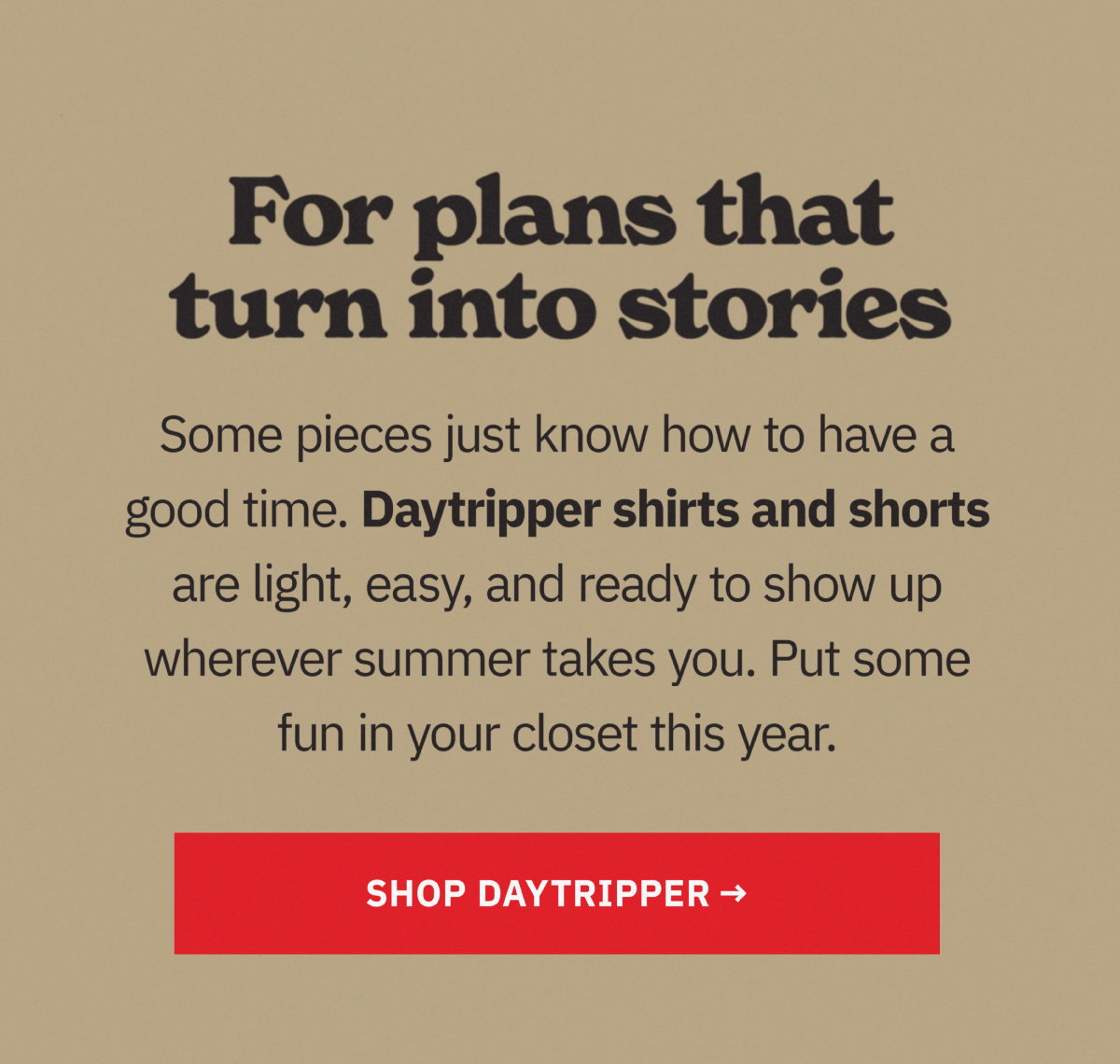 Daytripper Collection - Shop Now