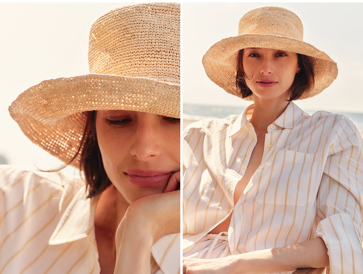 Crochet Raffia Hat