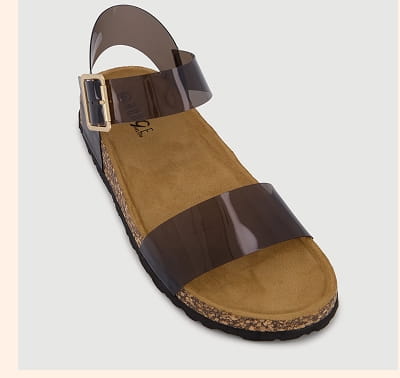 Shop Ankle Strap Open Toe Cork Footbed Sandals