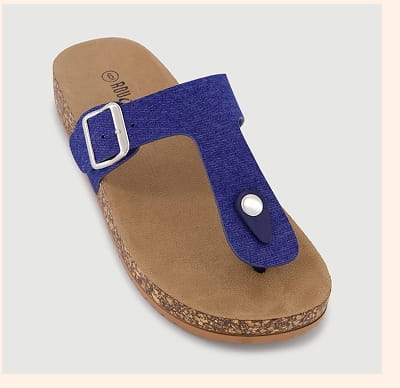Shop Buckle Band Thong Footbed Sandals