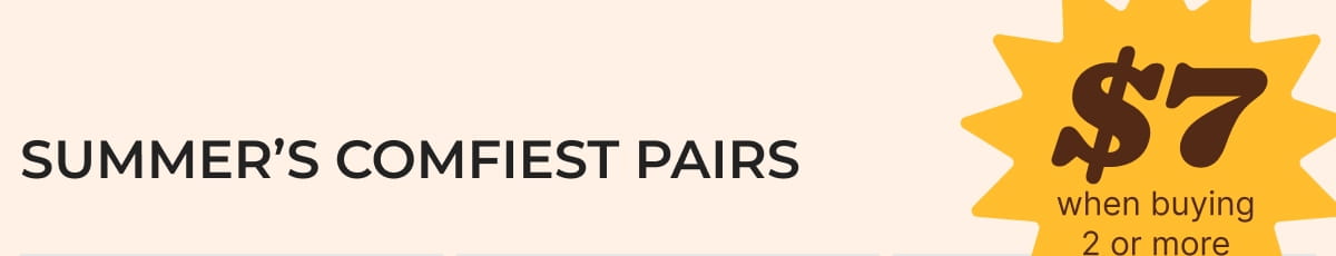 SUMMER'S COMFIEST PAIRS
