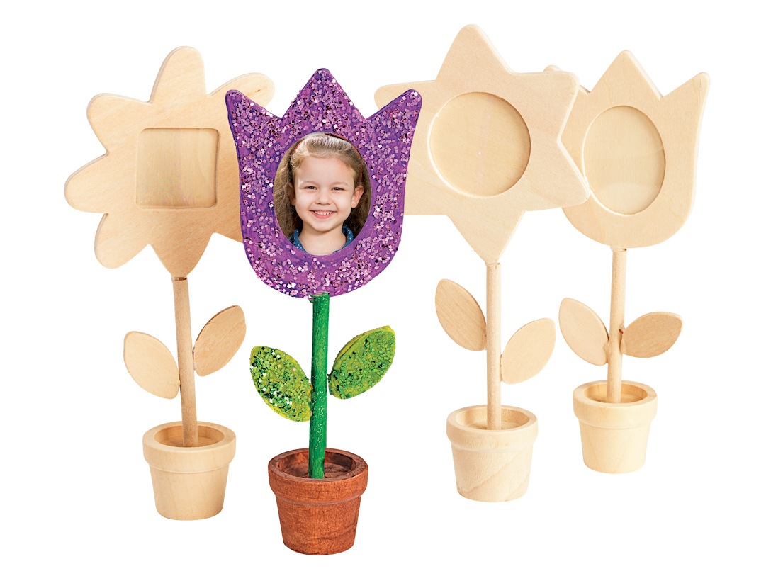 Colorations® Wooden Flower Pot Frames - Set of 12