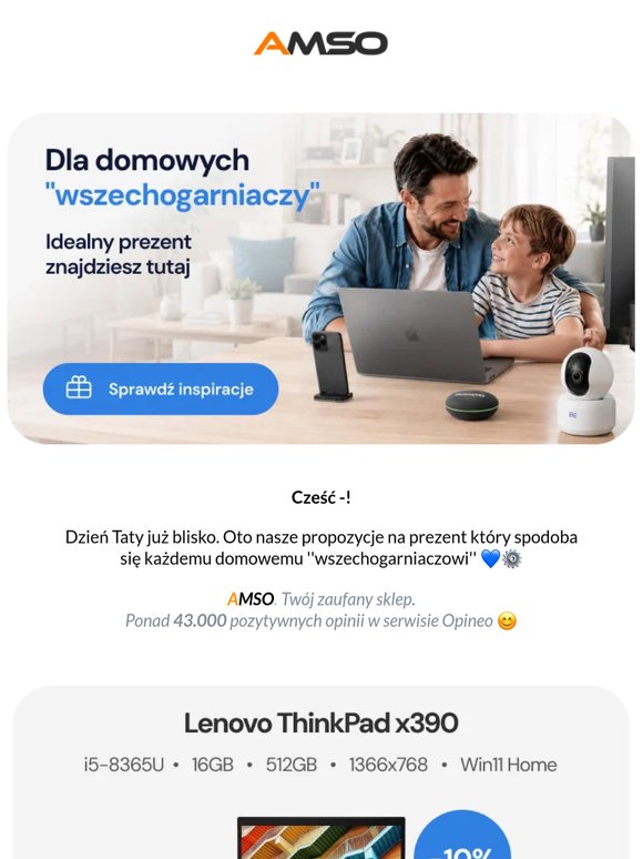 Cześć —👋 Zobacz nasze inspiracje na prezent dla Taty 💙💻