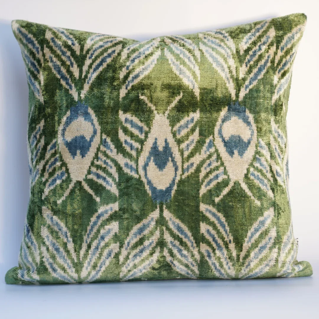 Silk/Velvet Throw Square Pillow Cover & Insert