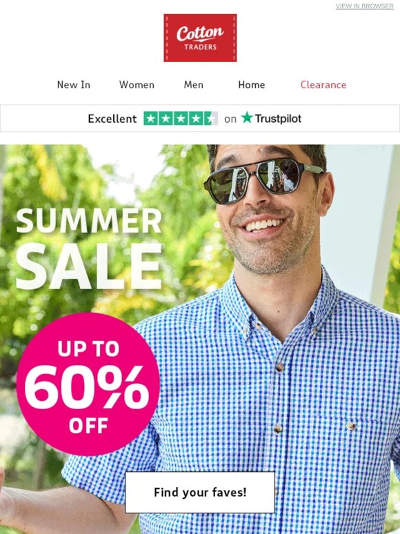 Up to 60% OFF Sale has started!