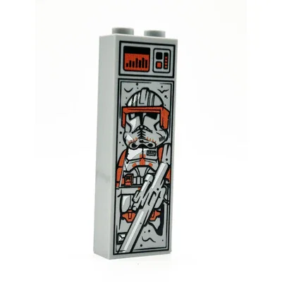 Orange Commander in Carbonite (1x2x5 Brick)