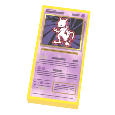 Mutwo - Pocketball Card (1x2 Tile) for Minifigs