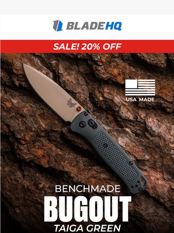The Benchmade Bugout is on sale!