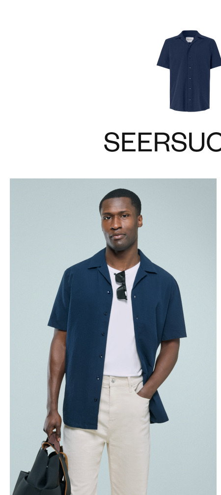 Seersucker set: Short Sleeve Shirt
