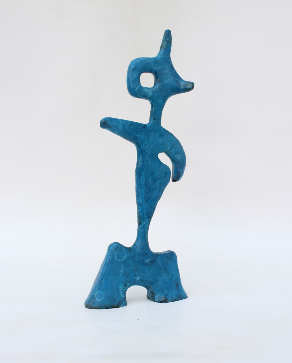 blue sculpture