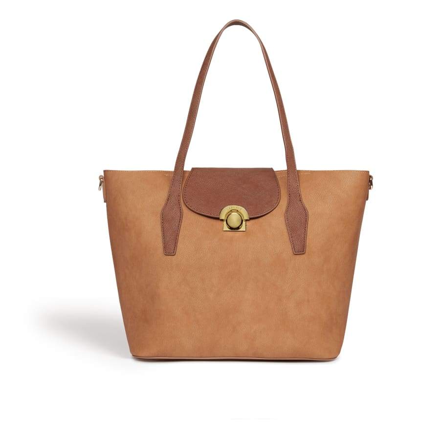 Image of Maple Brown Vegan Leather Tote Bag