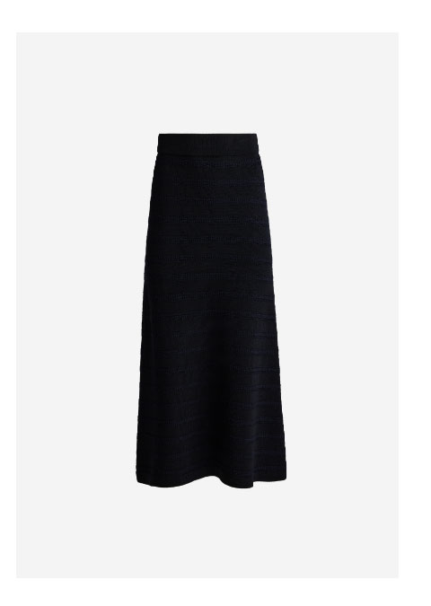 Marina Skirt In Breton Stripe Knit