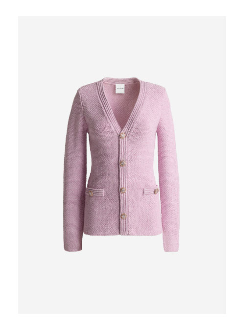 Vivara Jacket In Metallic Mouliné Knit