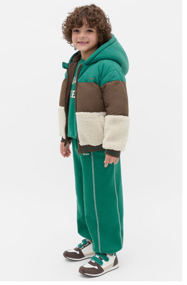 Colourblock Puffer Jacket