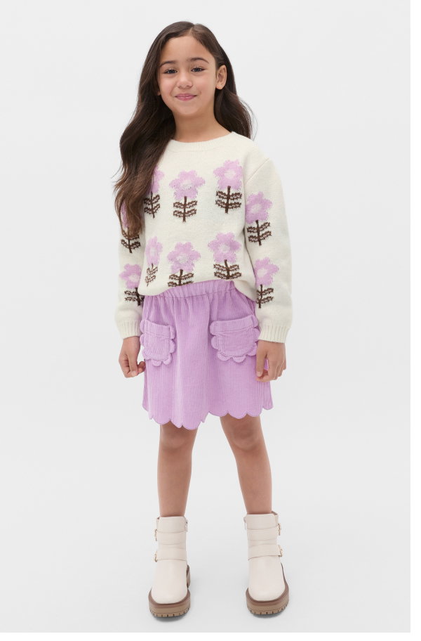 Floral Knit Sweater